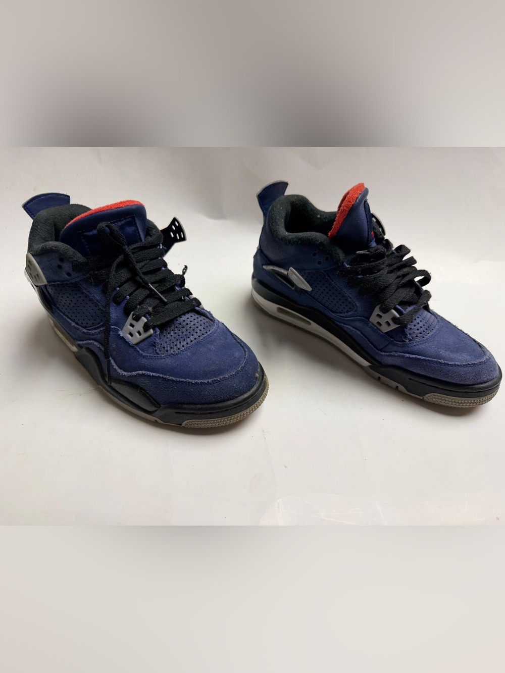 Jordan Kids Navy and Red Low-Top Sneakers